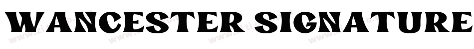 Wancester Signature字体转换